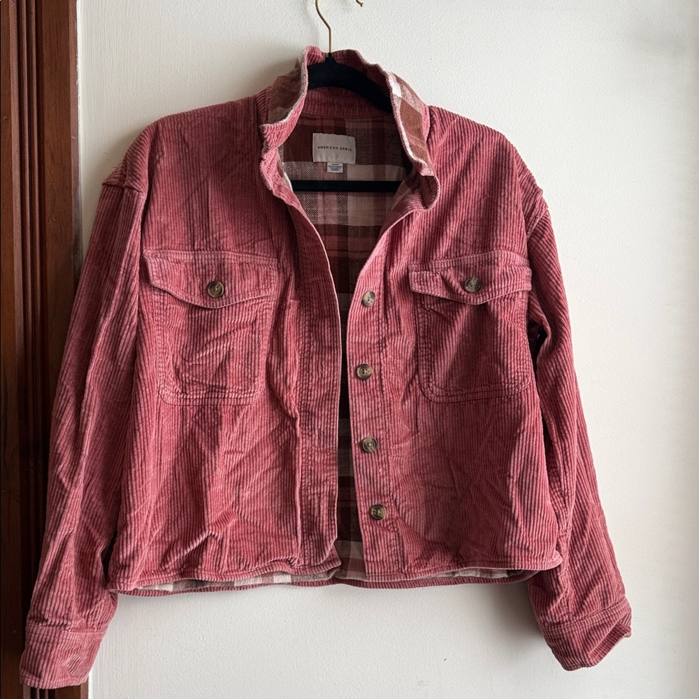 American Eagle Outfitters Cropped Corduroy Jacket